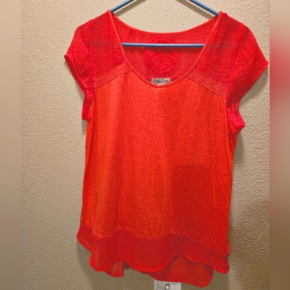 Lady Brand Blouse Capped Sleeve Shirt M